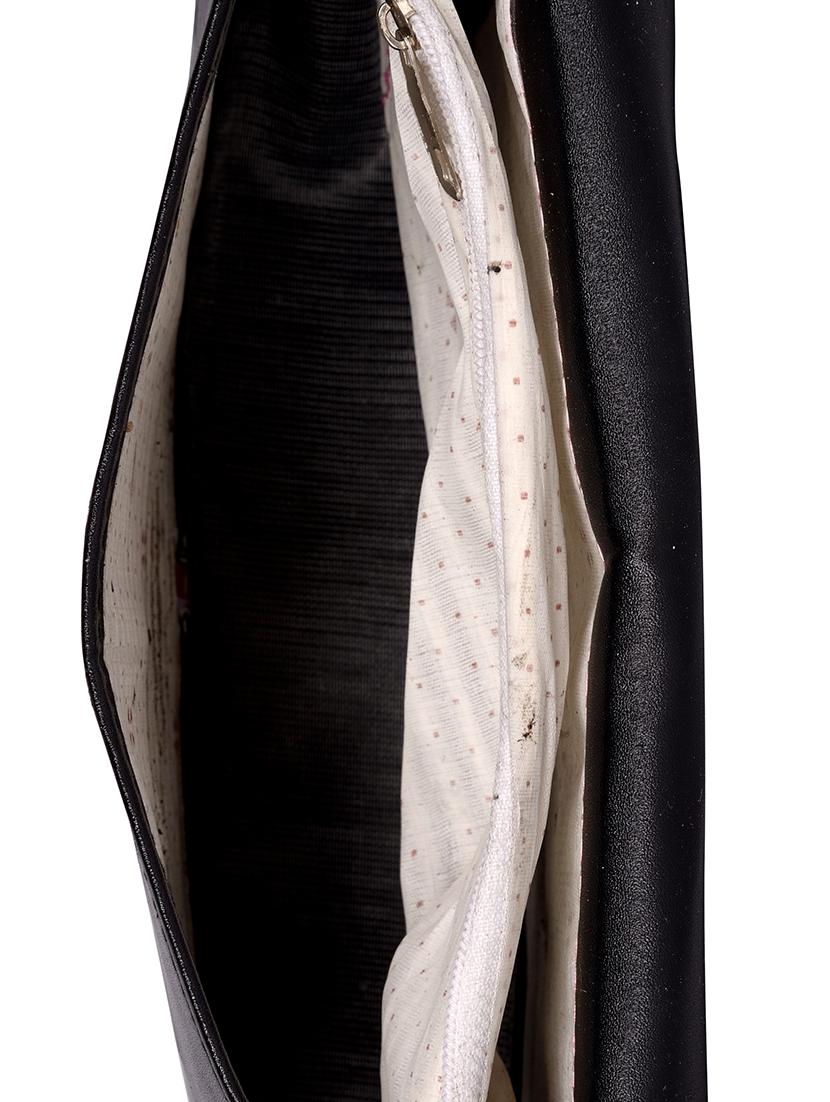 black leatherette (pu) regular sling bag - 15557536 - Zoom Image - 3