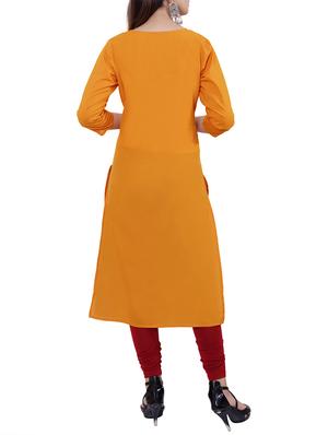 Embroidered straight kurta - 15559902 - Standard Image - 3