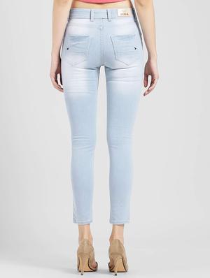 Patched denim stone wash jeans - 15560235 - Standard Image - 3