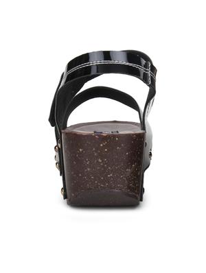 black ankle strap wedges - 15561478 - Standard Image - 3