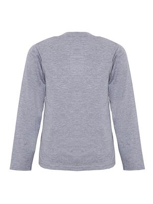 grey cotton pyjama set - 15561533 - Standard Image - 3