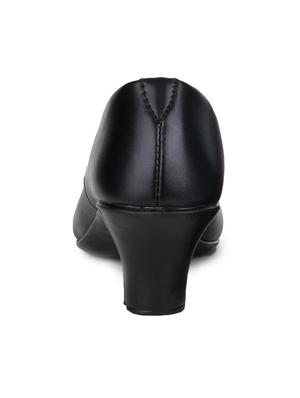 black slip on formal shoes - 15561621 - Standard Image - 3