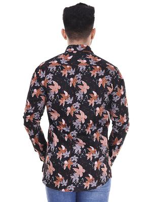 black cotton casual shirt - 15563595 - Standard Image - 3