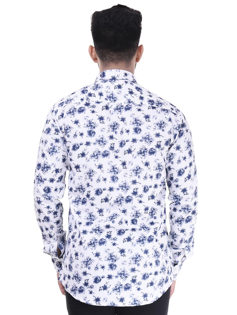 white cotton casual shirt - 15563597 - Zoom Image - 3