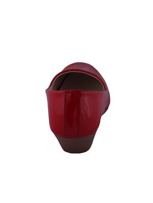 red slip on ballerinas - 15563748 - Standard Image - 3