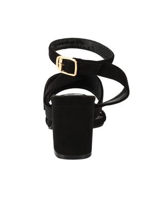 black ankle strap sandals - 15564107 - Standard Image - 3