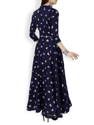 High low printed kurta with tassels - 15564534 - Standard Image - 3