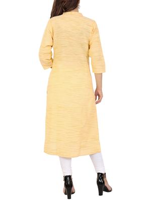 printed straight kurta - 15565361 - Standard Image - 3
