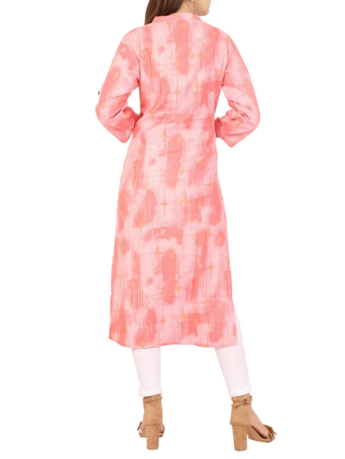 printed straight kurta - 15565441 - Zoom Image - 3