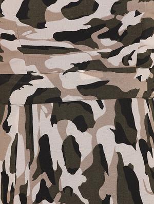 camouflage print fit and flare dress - 15566292 - Standard Image - 6
