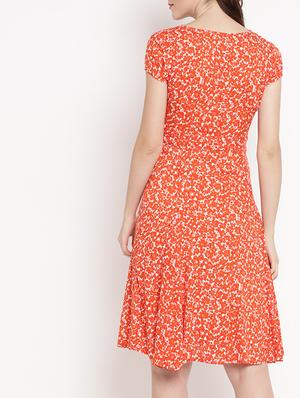 ditsy floral flared dress - 15566293 - Standard Image - 3
