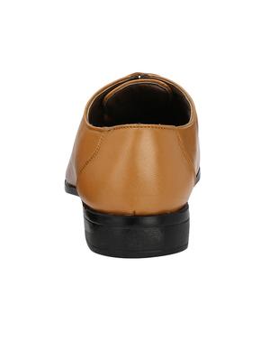 tan leatherette lace-up oxfords - 15566709 - Standard Image - 3