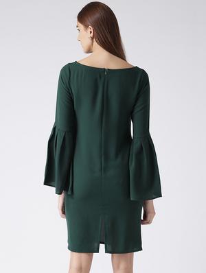 embroidered detail sheath dress - 15567579 - Standard Image - 3