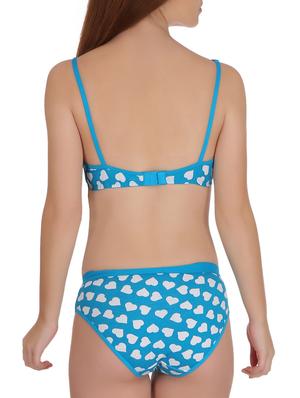 heart print bra & panty set - 15567914 - Standard Image - 3
