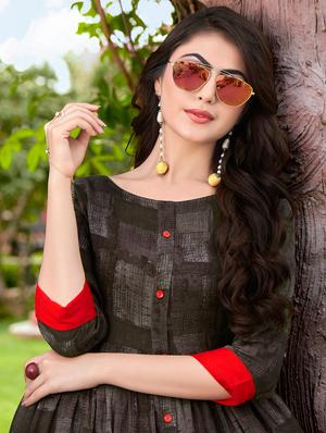 Flared printed dress - 15567923 - Standard Image - 3