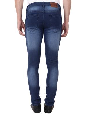 blue cotton slash knee jeans - 15568422 - Standard Image - 3