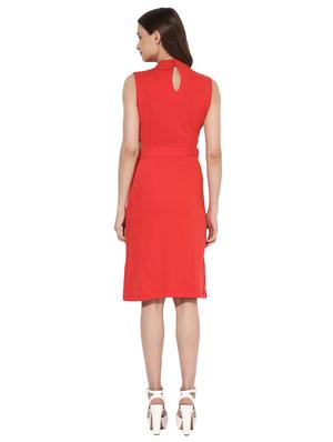 front slit cutout detailed dress - 15570123 - Standard Image - 3