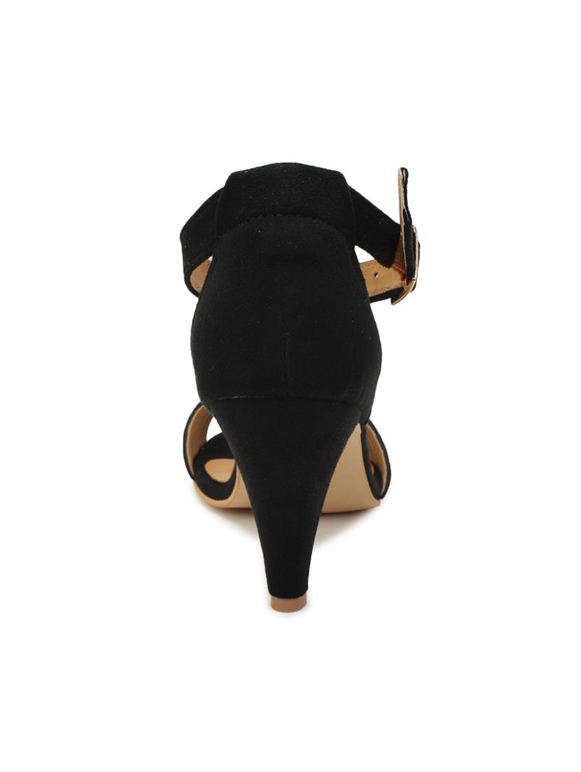 black ankle strap sandals - 15572086 - Zoom Image - 3