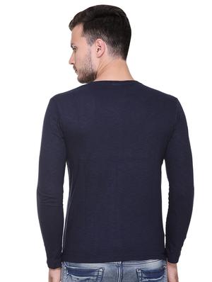navy blue cotton t-shirt - 15573797 - Standard Image - 3