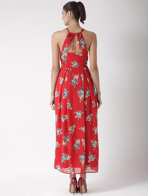 pleated halter neck dress - 15574037 - Zoom Image - 3