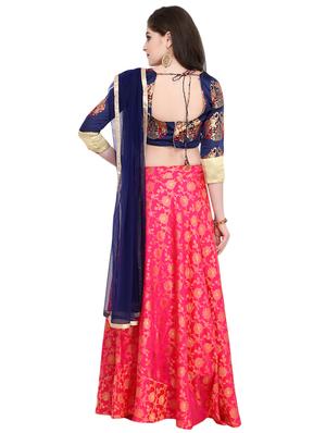 Embroidered flared lehenga - 15576353 - Standard Image - 3