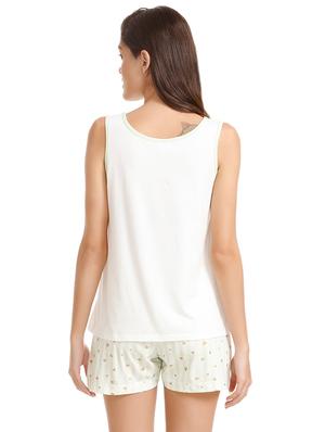 Sleeveless nightwear short set - 15577565 - Standard Image - 3
