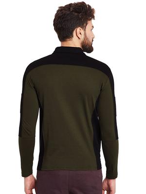 green cotton color block t-shirt - 15578020 - Standard Image - 3