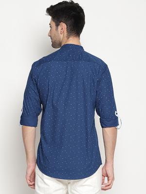 blue cotton casual shirt - 15578338 - Standard Image - 3