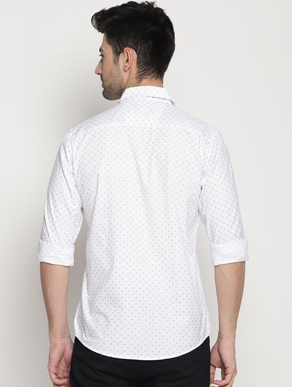 white cotton casual shirt - 15578340 - Zoom Image - 3