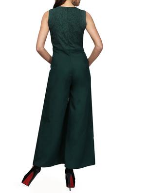floral lace pleated jumpsuit - 15579897 - Standard Image - 3