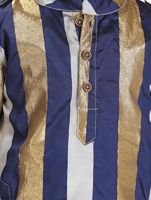 blue silk kurta set - 15581858 - Standard Image - 6