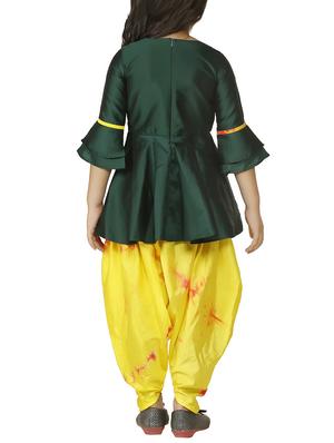 green silk blend suit set - 15581865 - Standard Image - 3