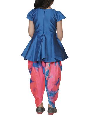 blue silk blend suit set - 15581868 - Standard Image - 3