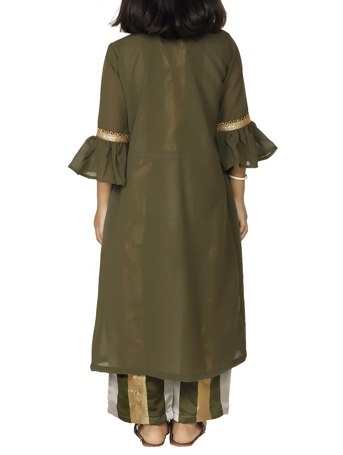 green cotton suit set - 15582215 - Zoom Image - 3