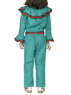 green cotton jumpsuit - 15582781 - Standard Image - 3