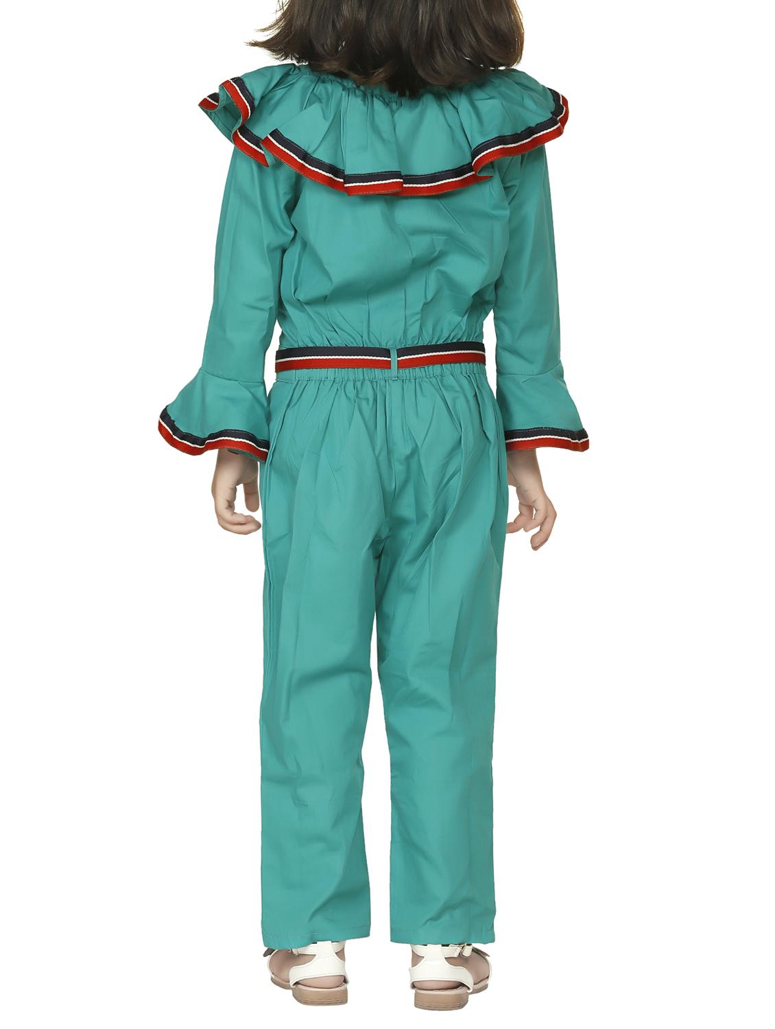 green cotton jumpsuit - 15582781 - Zoom Image - 3