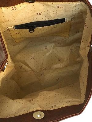 brown leatherette (pu) regular backpack - 15584053 - Standard Image - 3