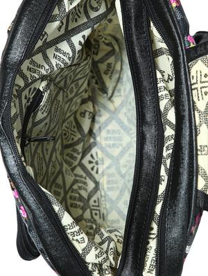 black leatherette (pu) fashion backpack - 15584062 - Standard Image - 3