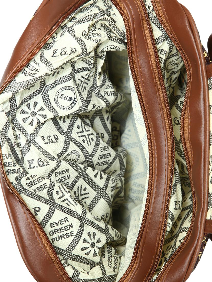 brown leatherette (pu) regular backpack - 15584063 - Zoom Image - 3
