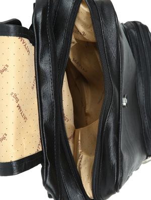black leatherette (pu) regular backpack - 15584071 - Standard Image - 3