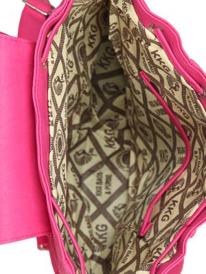 pink leatherette (pu) regular backpack - 15584077 - Standard Image - 3