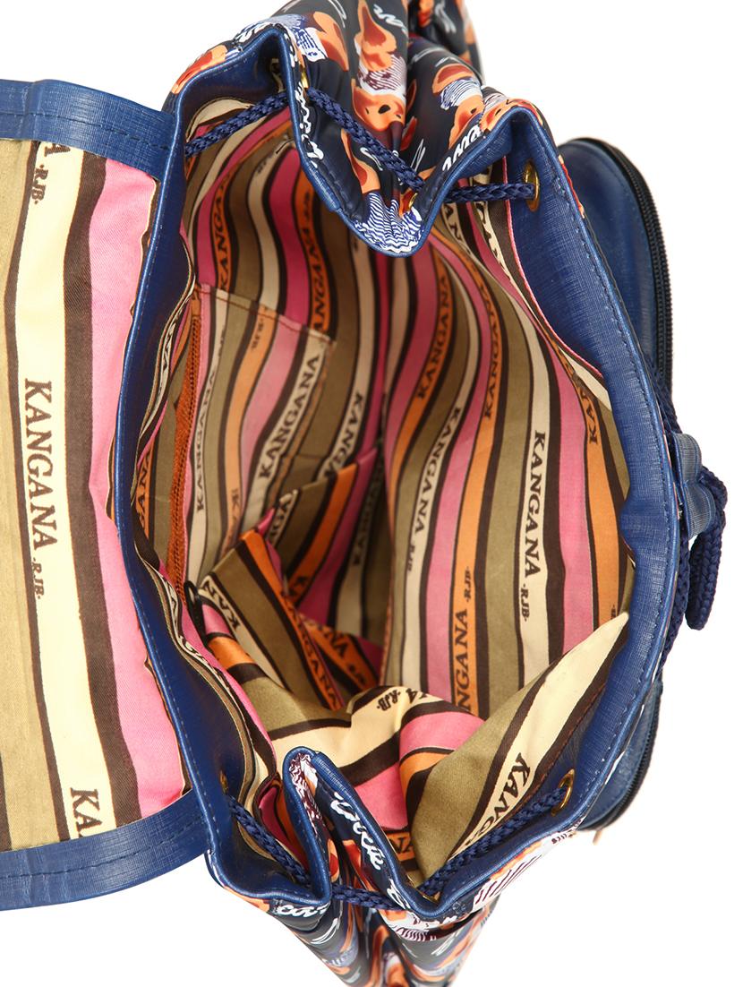 blue leatherette (pu) fashion backpack - 15584081 - Zoom Image - 3