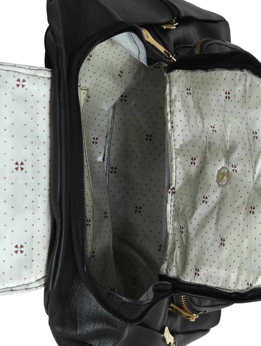black leatherette (pu) regular backpack - 15584083 - Zoom Image - 3