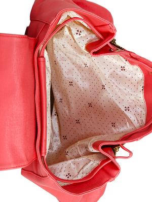 red leatherette (pu) regular backpack - 15584084 - Standard Image - 3