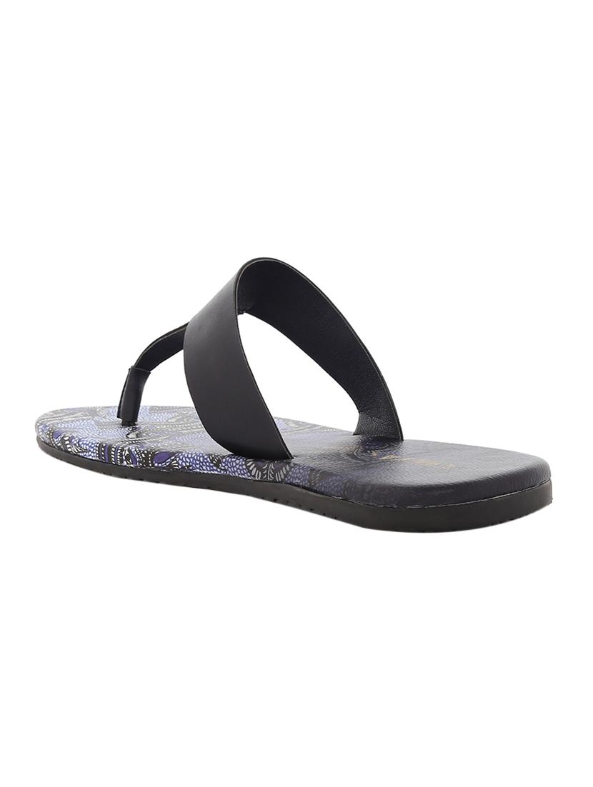 blue leatherette toe separator slippers - 15584676 - Zoom Image - 3