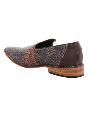 blue leather casual slip ons - 15584677 - Standard Image - 3