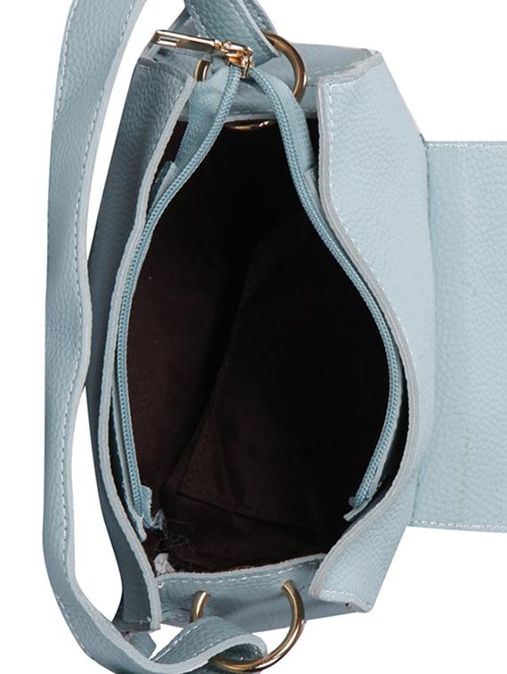 blue leatherette (pu) regular sling bag - 15586094 - Zoom Image - 3
