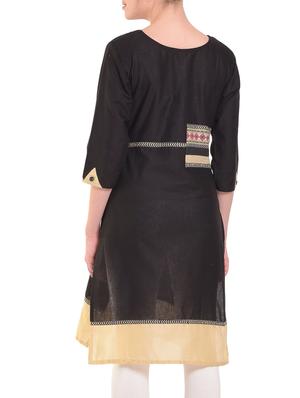 Straight patch work kurta - 15586314 - Standard Image - 3