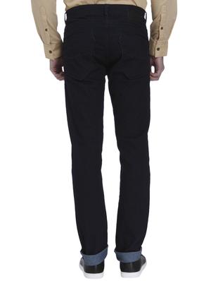 blue cotton blend plain jeans - 15587971 - Standard Image - 3