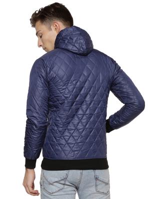 blue nylon quilted jacket - 15590307 - Standard Image - 3